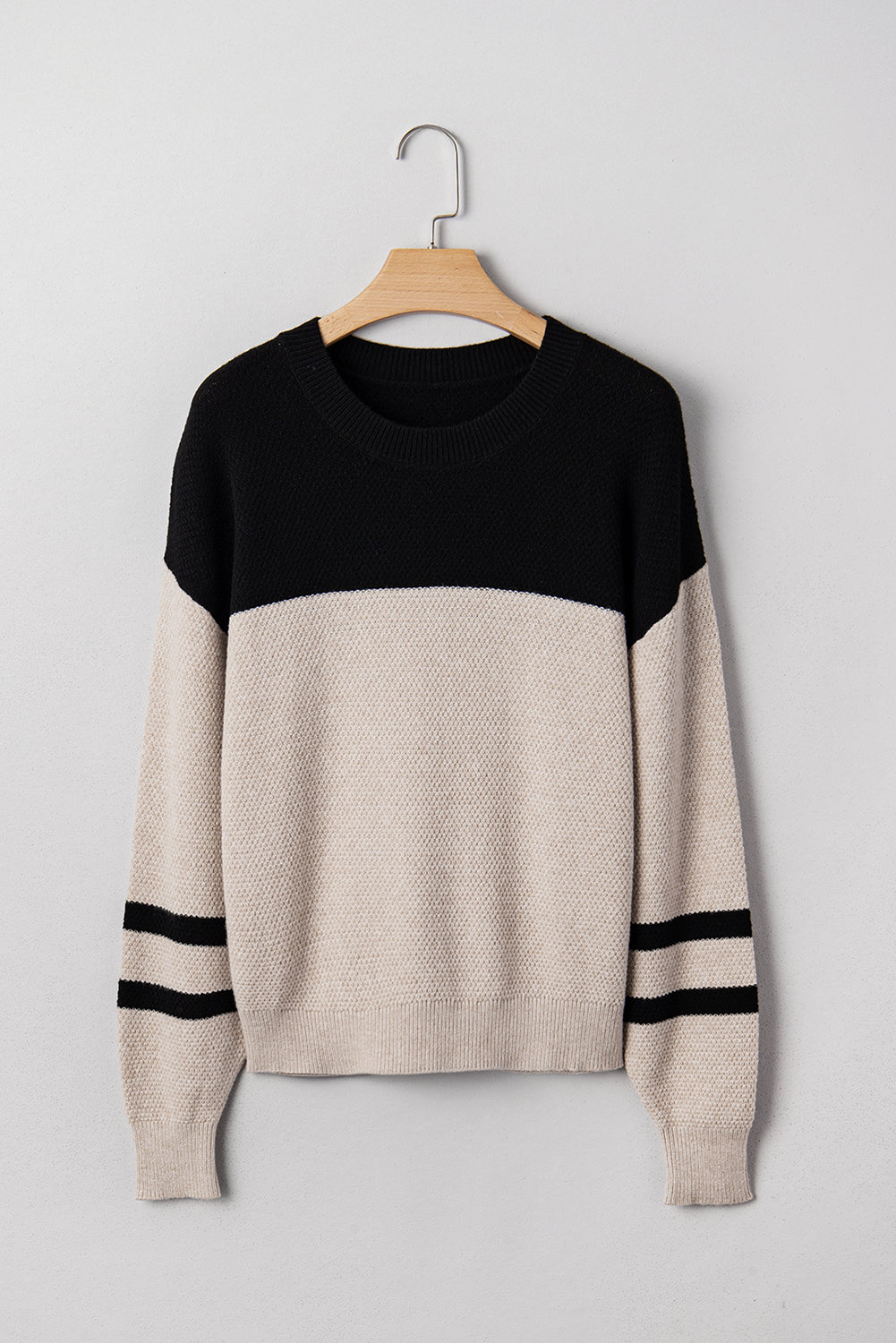 Colorblock Stripe Long Sleeve Sweater