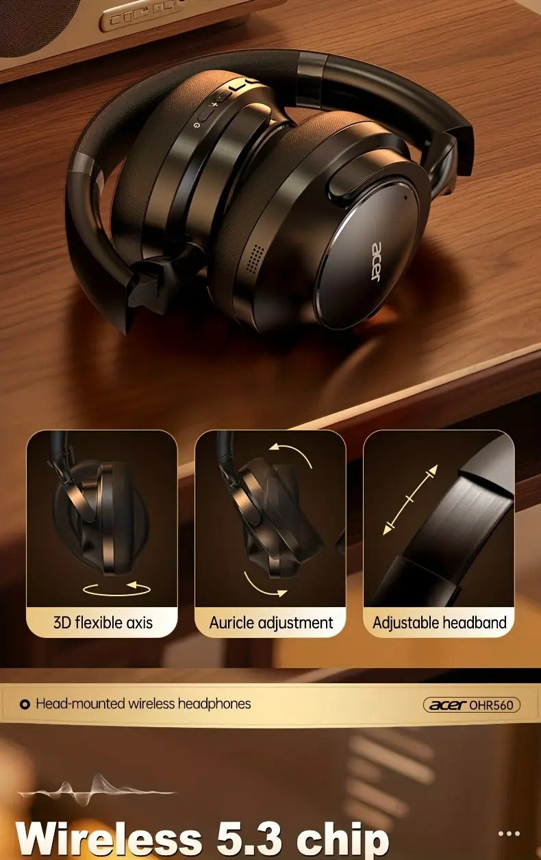 NNETM Wireless Over-Ear Headphones with Noise Cancelling